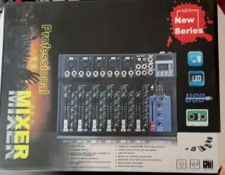 Mesa de Mezclas Digital MP3 Player USB y Bluetooth