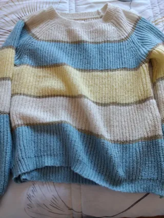 Pack 2 jerséis uno rosa y  el otro a rayas anchas