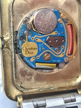 Reloj Christian Dior Cuarzo Dorado y Negro