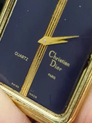 Reloj Christian Dior Cuarzo Dorado y Negro