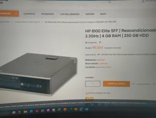 HP Compaq 8000 SFF PC Escritorio