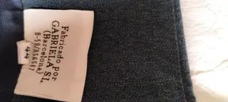 Falda larga lana y viscosa azul