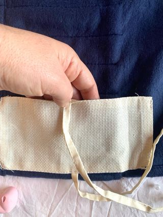 Portaposate Blu in tessuto