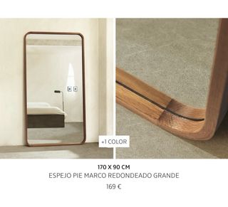 Espejo Pared Zara Home Madera y Cristal