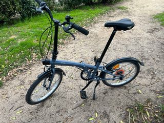 Bicicleta plegable Btwin gris
