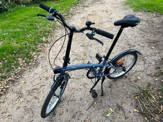 Bicicleta plegable Btwin gris