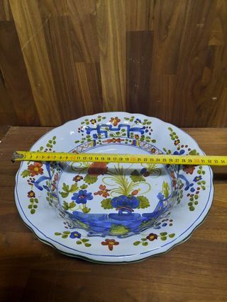 Fruttiera ceramica Faenza decorata