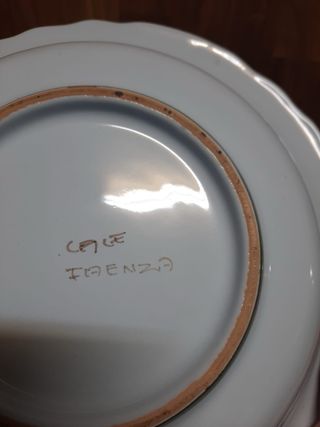 Fruttiera ceramica Faenza decorata