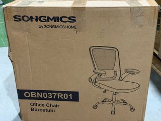 SONGMICS Silla de malla con Apoyabrazos plegables