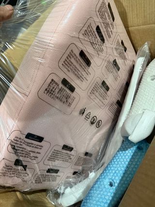 SONGMICS Silla de malla con Apoyabrazos plegables