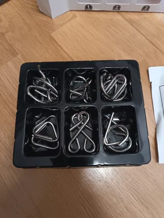 Juego de 6 puzzles metálicos