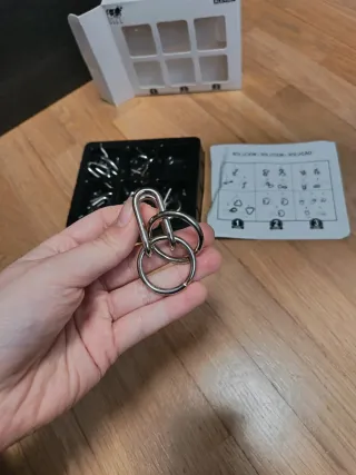 Juego de 6 puzzles metálicos