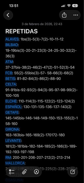 Cambios Adrenalyn XL 25/26