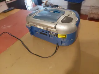 Radio CD Cassette Mx Onda Azul/Plata