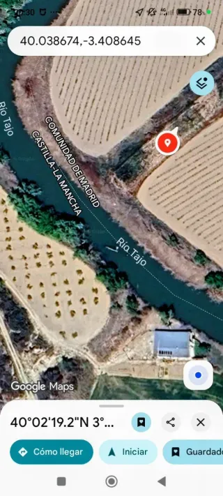 Parcela Regadío junto al río Tajo.