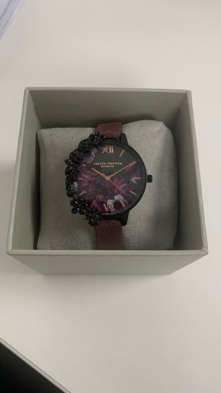 Reloj Olivia Burton floral malva