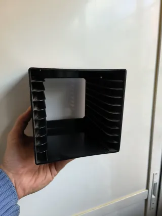 Porta CDs cuadrado negro