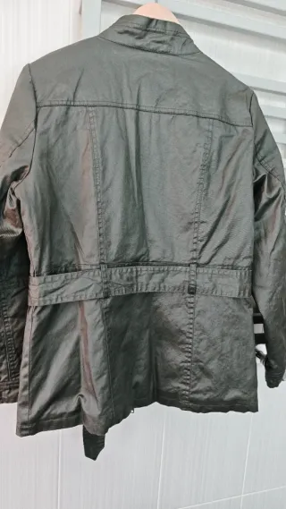 Parka verde militar mujer talla 40