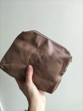 Borsa a sacca marrone con borsello