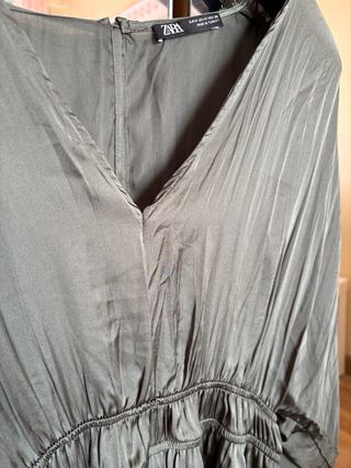 Mono verde manga larga