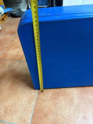 Mesa Plegable Camping Azul con sillas