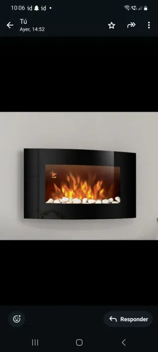 Chimenea eléctrica decorativa