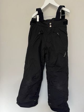 Pantaloncini da sci neri con bretelle