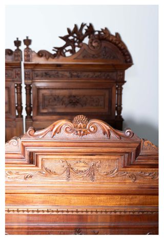 Set Mobili Antici '800 Marmo e Legno