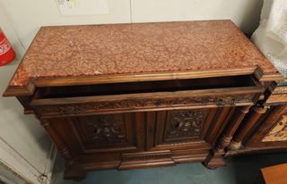 Set Mobili Antici '800 Marmo e Legno