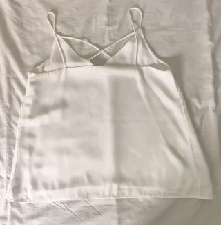 Blusa blanca tirantes cruzados