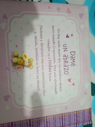 Libro infantil Dame un abrazo