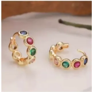 Pendientes y Anillo Multicolor