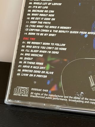 Bon Jovi Tokyo 2013 2CD Japon Zodiac