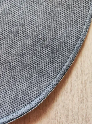 Alfombra infantil cohete rosa y gris