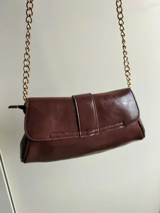 Borsa a spalla vintage marrone