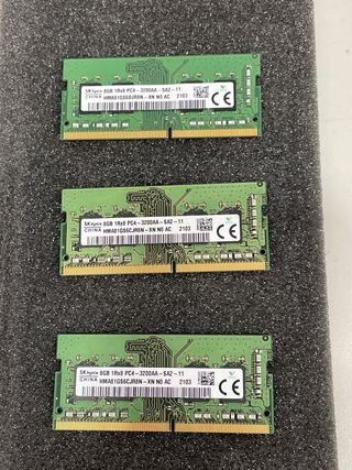 3x SK hynix 8GB DDR4 SODIMM (Defectuosas)