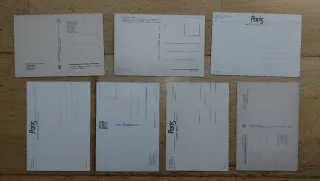 Lote postales sin usar antiguas vintage (siglo XX)