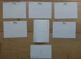 Lote postales sin usar antiguas vintage (siglo XX)