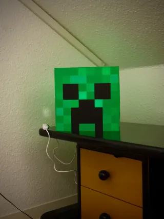 Lámpara Creeper Minecraft
