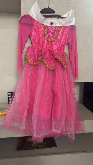 Vestito Carnevale Principessa Aurora Bambina 140cm