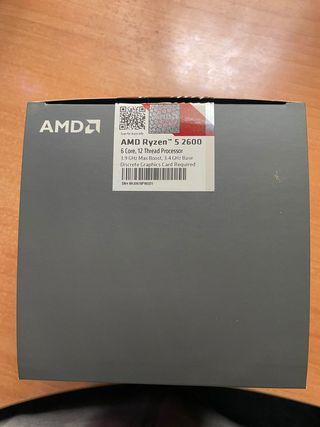 Procesador AMD Ryzen 5 2600 3.4 GHz + Disipador