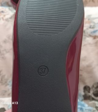 Ballerine Bordeaux con Fibbia Oro Tg 37