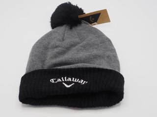 Gorro Odyssey Pompon Gris y Negro Golf