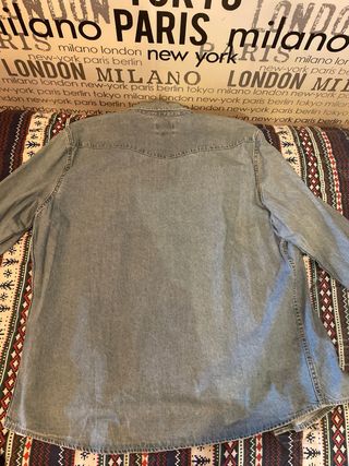 Camisa vaquera Pull&Bear azul