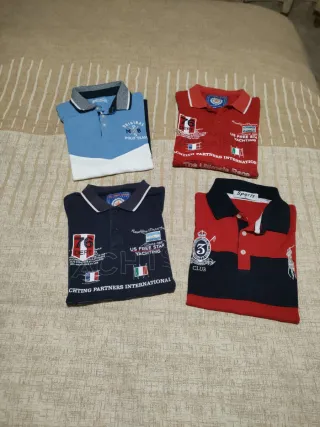 Lote 4 polos niño T8