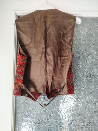 Gilet Velluto Rosso Tg. 44