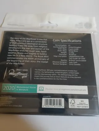 2 Libras Gran Bretaña 2020