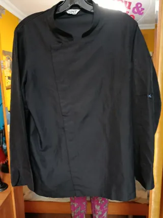 Camisa Hostelería Negra Talla XS Hombre