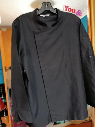 Camisa Hostelería Negra Talla XS Hombre