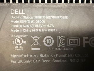 Docking Station Dell D6000 DisplayLink 130W